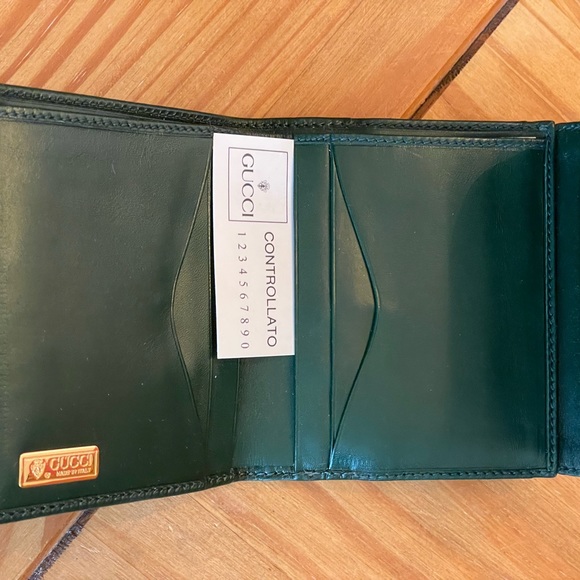 Gucci green Leather wallet set - Picture 3 of 12